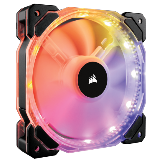 Corsair HD140 RGB LED High Performance 140mm PWM Fan Twin Pack With Controller