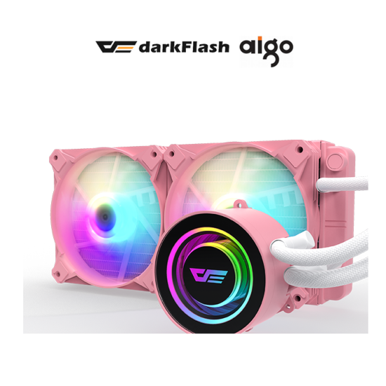 DarkFlash Twister DX-240 (Pink) 240mm LIQUID CPU Cooler