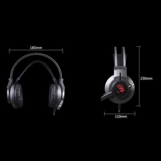 A4TECH G437 Bloody Gaming Headset Gun Black