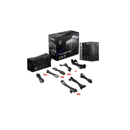 MSI MPG A1000G PCIE5 80 GOLD FULL MODULAR GAMING POWER SUPPLY